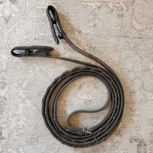 Leather braided reins